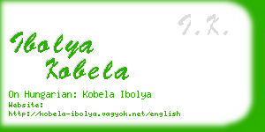 ibolya kobela business card